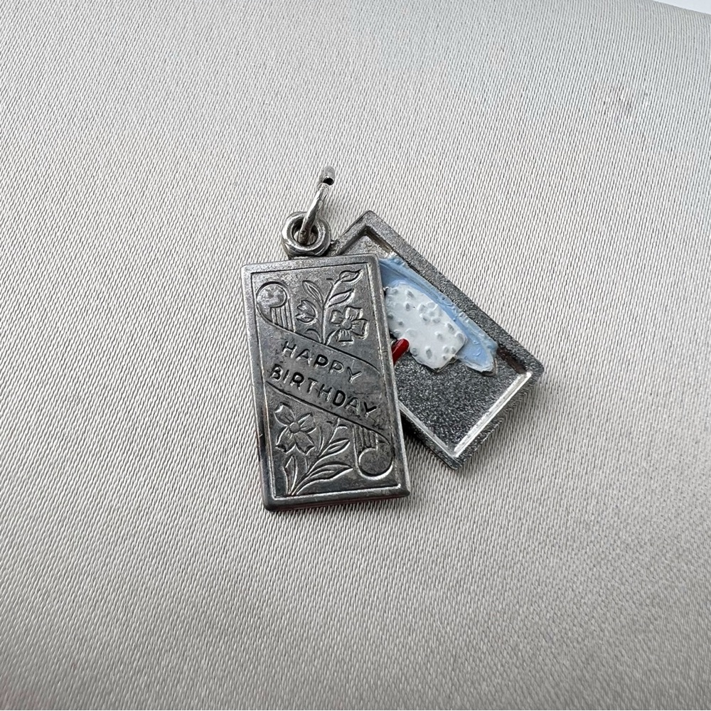 Vintage Sterling Silver Happy Birthday Charm